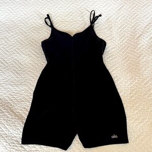 Alo Black Sleeveless Romper